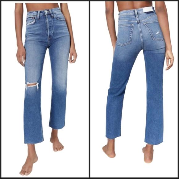 Re/Done | Jeans | Nwt Redone 7s Ultra High Rise Stove Pipe Jeans Sz 25 ...